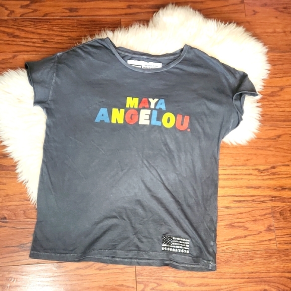 Roots Of Fight Tops - Roots Of Fight Maya Angelou Cotton Tshirt